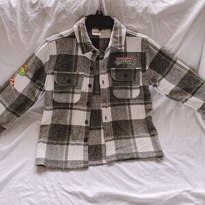 Ninja Turtles Boys Flannel Shacket size 6/7